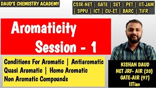 Aromaticity Session 1 [upl. by Natsirt]