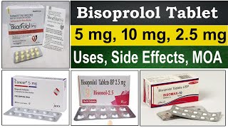 bisoprolol fumarate tablets 25 mg 10 mg 5 mg  Mode of action  Uses Side Effects Mechanism [upl. by Adnahsam618]