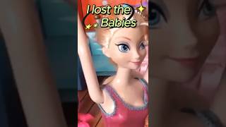 Has Elsa Lost the Twins  Where are the babies  barbie shorts dolls elsaandanna [upl. by Suicul]