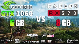 RX 590 vs GTX 1060 Test in 8 Games [upl. by Isyad5]