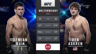 Ben Askren vs Demian Maia Full fight [upl. by Aicenav]