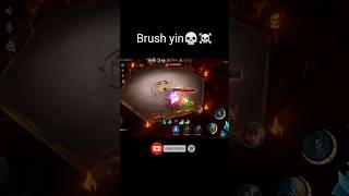 brush yin💀☠️ mobilelegends mlbb mlbbshorts shorts shortsfeed [upl. by Ellinehc657]