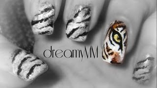 Tigers Eye Nail Art Tutorial [upl. by Aennaej]