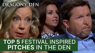 Top 5 Festival Pitches In The Den  Dragons Den [upl. by Ennael]