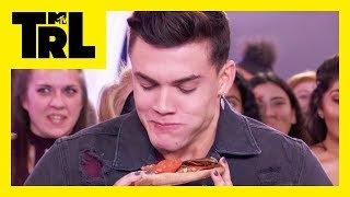 The Dolans Twins Eat Bugs on Pizza  Twin Crust  TRL [upl. by Strepphon]