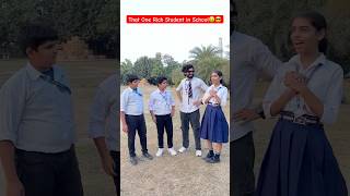 That One Rich Student in School 😂 🤑 shorts comedyvideos richstudent teratrigun [upl. by Nawoj]