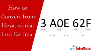 How to Convert Hexadecimal into Decimal  Converting Between Bases [upl. by Nalloh]