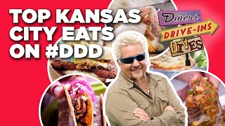 Top Kansas City Eats on DDD with Guy Fieri  Diners DriveIns and Dives  Food Network [upl. by Yednil]