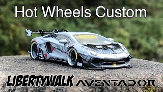 【ミニカー改造】 LB Works アヴェンタドール リミテッド hotwheels custom LB Performance Aventador [upl. by Willman]