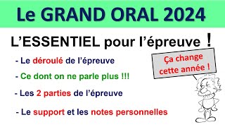 Grand Oral BAC 2024 organisation de lépreuve comment trouver sa question comment tenir 10 minutes [upl. by Hollyanne]