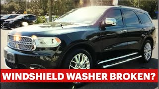 WINDSHIELD WASHERS BROKEN on DODGE DURANGO HOW TO FIX WINDSHIELD WASHER fix dodge durango [upl. by Worl]