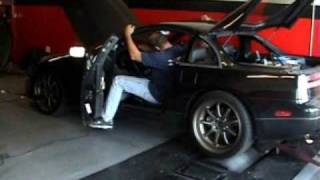 300zx Twin Turbo dyno  540 RWHP stock motor [upl. by Llennoj]