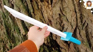 How to make a Paper Sword  Japanese Samurai Sword [upl. by Piwowar]