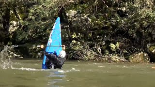 Ardèche  Canoëkayak sur la rivière en crue 4K [upl. by Houston]