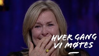 Elisabeth Andreassen bryter sammen av overraskelsen Hver gang vi møtes 2019 [upl. by Terrej]