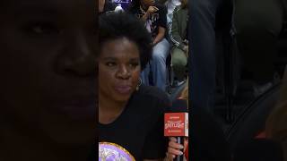 Leslie Jones court side at the Los Angeles Sparks game [upl. by Joice]