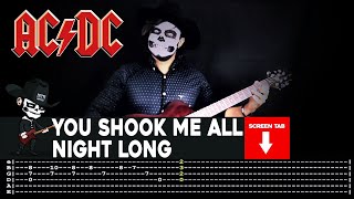 【ACDC】 You Shook Me All Night Long  cover by Masuka  LESSON  GUITAR TAB [upl. by Theo]