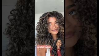 curly hair routine curlyhair curlyhair curls curlygirl curlyhairstyles curlyhairgoals [upl. by Guglielmo]