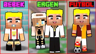 BEBEKLİKTEN FUTBOLCULUĞA EFEKANIN HAYATI 😱  Minecraft [upl. by Selfridge444]