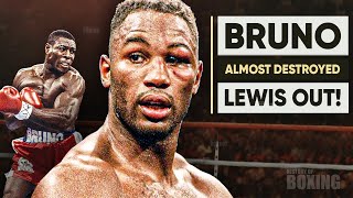 When Frank Bruno ALMOST DESTROYED Lennox Lewis It was a tough fight [upl. by Asirem]