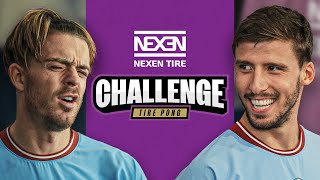 GREALISH vs DIAS TIRE PONG  Man City stars get Competitive  Nexen Tire Challenge [upl. by Tiffani]