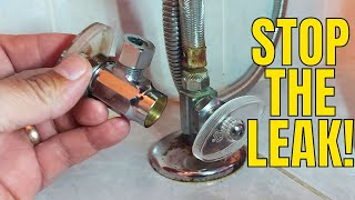 Fix Water Shut Off Valve Leak  Save  with This Simple Repair [upl. by Glory348]