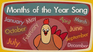 Months of the Year Song  Song for Kids  The Singing Walrus [upl. by Adey137]