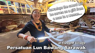 Persatuan Lun Bawang Sarawak handicrafts display at FORUM Village at TOB 30 in Miri Sarawak [upl. by Kalli]