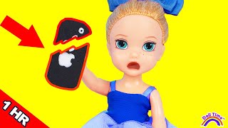 Elsie and Annie No Phone for a Week Kids Stories  1 Hour Video [upl. by Bron]