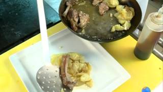 Chuletas de cabrito al ajo cabañil  RINCON HUERTANO 13 [upl. by Zippora]