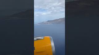 Condor Landeanflug La Palma condor lapalma canaryislands aviation plane landing travel [upl. by Leuqim162]