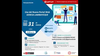 Uso del Nuevo Portal Web de GERESA Lambayeque [upl. by Reham]