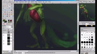 Realistic Treecko speedpaint GIMP [upl. by Shulamith]