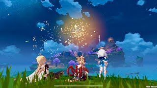 The Naganohara Fireworks Show 🎇🎆 Carassius Auratus Chapter Cutscene Yoimiya Story Quest [upl. by Kubis50]