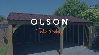 Carriage House Tour  Olson Timber Buildings [upl. by Elynad371]