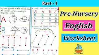 PreNursery English Worksheet  Playgroup Worksheet [upl. by Isabelita447]