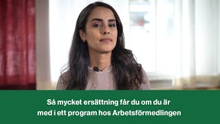 Så mycket ersättning får du om du är med i ett program hos Arbetsförmedlingen [upl. by Lesde]