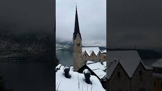 Magical Hallstatt  December 2023 hallstatt austria snow cold [upl. by Ahsiaa]