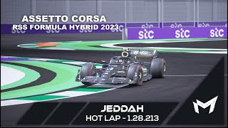 JEDDAH  SAUDI ARABIA Hotlap  Setup  128213  RSS Formula Hybrid 2023 v2 [upl. by Gordan82]