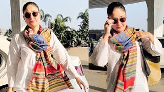 Kareena Kapoor Looking Like Geet From Jab We Met At Mumbai Airport [upl. by Winter889]