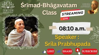 Srila Prabhupada Class  SB 126  HYDERABAD 18141974  14082024  ISKCON Abids Hyderabad [upl. by Yenitirb]