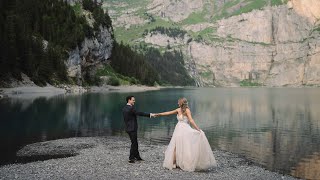 Switzerland Adventure Elopement at the Oeschinensee [upl. by Werda]