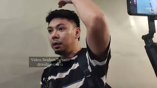 Ian Sangalang responds to accusations that he intentionally poked Aaron Fuller in the eye [upl. by Weinstein292]