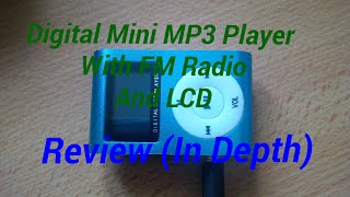 Digital MP3 player with LCD Fm radio sd card support up to 32gb review [upl. by Vilberg]