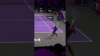 Coco Gauff great footwork and intensity during her WTA Finals Final match in Riyadh wta wtafinals [upl. by Pond]