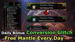 Get 1 FREE Celestial Print MANTLE with this Exploit Every Day During all Events MHW Iceborne [upl. by Rebmit]