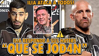 ILIA TOPURIA ENOJADO INSULTA a SUS CRÍTICOS y ATACA a VOLKANOVSKI en CONFERENCIA PREVIA a UFC 298 [upl. by Sedgewake]