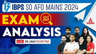 IBPS AFO Mains Analysis 2024  IBPS SO AFO Exam Analysis 202324  Agriculture Adda247 [upl. by Elvira]