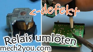 🛠️ Wisch Wasch Relais reparieren durch umlöten  Scheibenwischer spinnt Golf4 v23133a1001c133 12v [upl. by Hillier90]