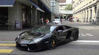 Loud Lamborghini Aventador LP7004 w Capristo exhaust in Zurich Brutal sound [upl. by Jessamyn738]